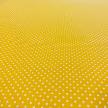 Carica l&#39;immagine nel visualizzatore di Gallery, Tessuto Cotone Popeline - &quot;pois&quot; giallo
