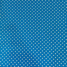 Carica l&#39;immagine nel visualizzatore di Gallery, Tessuto Cotone Popeline - &quot;pois&quot; azzurro
