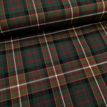 Carica l&#39;immagine nel visualizzatore di Gallery, Tessuto Tartan - Verde Scuro
