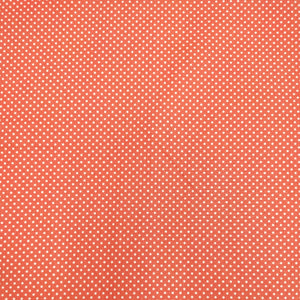 Tessuto Cotone - "Pois" Arancione