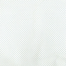 Carica l&#39;immagine nel visualizzatore di Gallery, Tessuto Cotone - &quot;Pois&quot; Azzurro Polvere, Fondo Bianco
