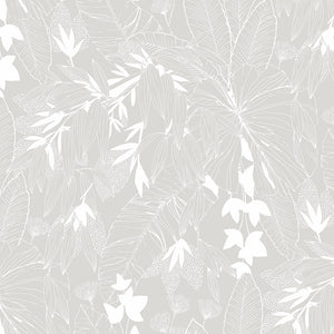 Tessuto Panama - Fantasia "Beniccio" Bianco/Grigio