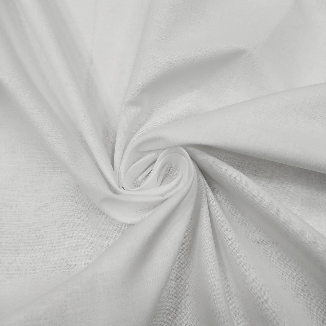 Tessuto Cotone Bianco