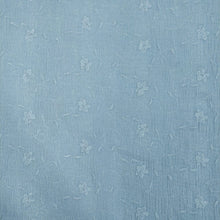 Carica l&#39;immagine nel visualizzatore di Gallery, Tessuto Mussola Ricamata - &quot;Flowers&quot; Azzurro Chiaro
