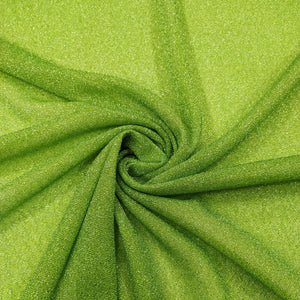 Tessuto Maglia Metallic - Verde Lime