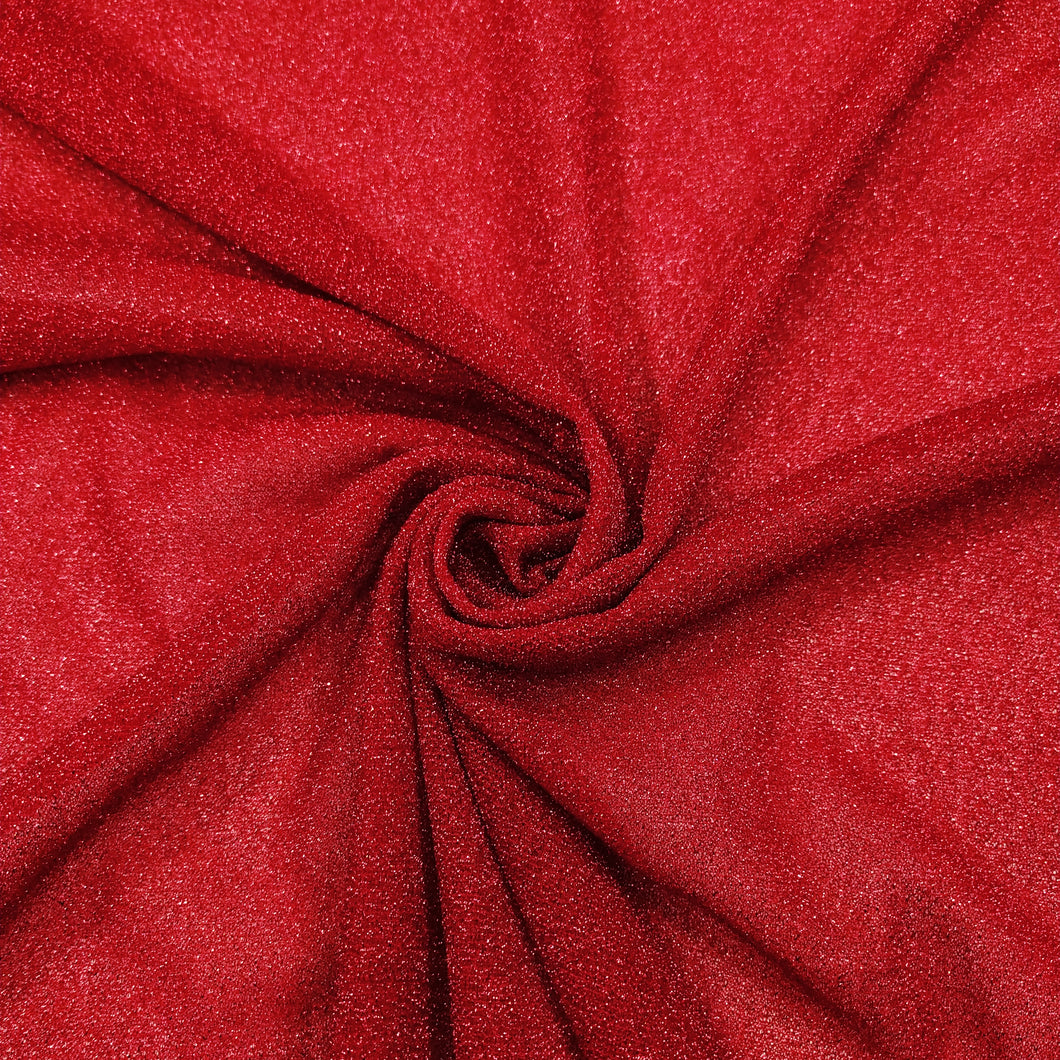 Tessuto Maglia Metallic - Rosso