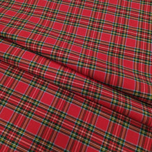 Carica l&#39;immagine nel visualizzatore di Gallery, Tessuto Panama - &quot;Tartan&quot; Rosso
