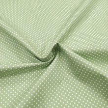 Carica l&#39;immagine nel visualizzatore di Gallery, Tessuto Cotone - &quot;Pois&quot; Verde Chiaro
