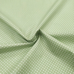 Tessuto Cotone - "Pois" Verde Chiaro