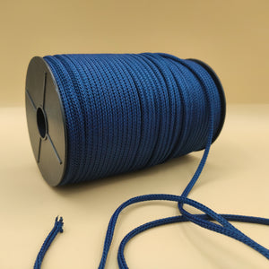 Cordoncino Intrecciato - 4mm - Blu scuro