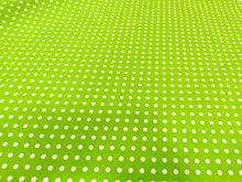 Carica l&#39;immagine nel visualizzatore di Gallery, Tessuto Cotone Popeline - &quot;Pois&quot; - Verde mela
