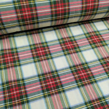 Carica l&#39;immagine nel visualizzatore di Gallery, Tessuto Canvas - &quot;Large Tartan&quot; Bianco
