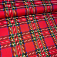 Carica l&#39;immagine nel visualizzatore di Gallery, Tessuto Tartan - Rosso
