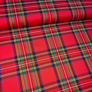 Tessuto Tartan - Rosso