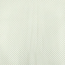 Carica l&#39;immagine nel visualizzatore di Gallery, Tessuto Cotone - &quot;Pois&quot; Verde Salvia, Fondo Bianco
