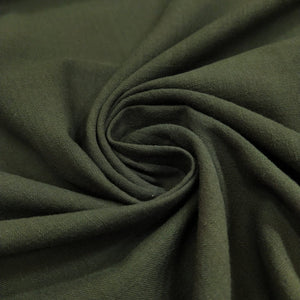 Tessuto Cotone Lavato - Verde Sapin