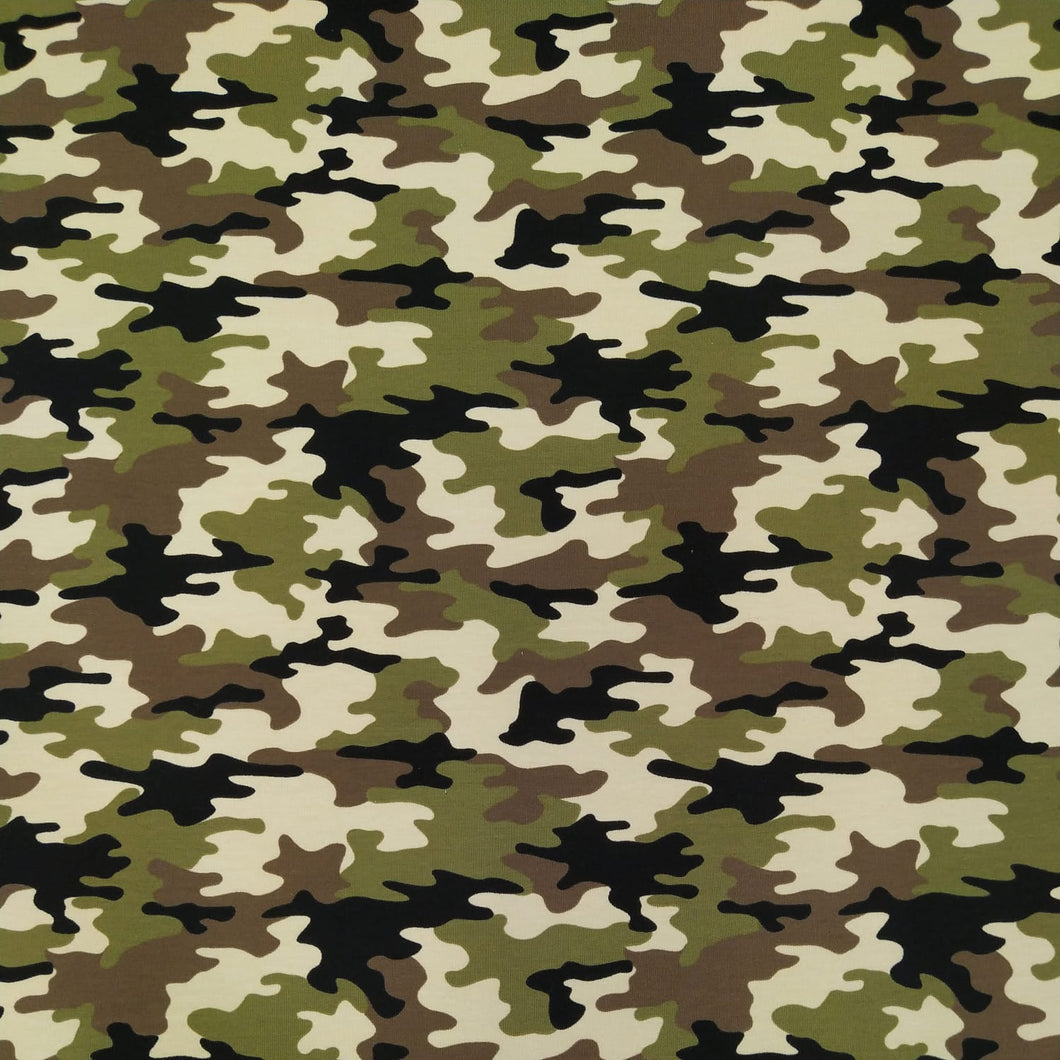 Jersey Garzato French Terry - Camouflage