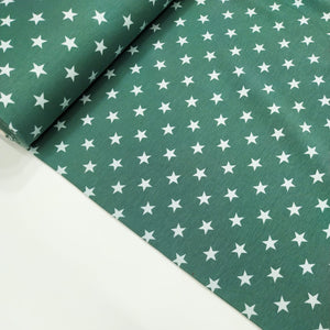 Jersey Garzato French Terry - "Stars" Verde Antico