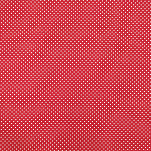 Tessuto Cotone - "Pois" Rosso