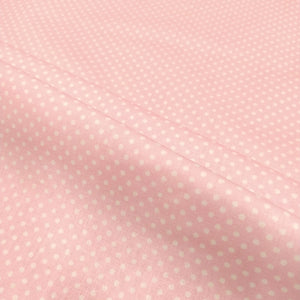 Tessuto Cotone - "Pois" Rosa Baby