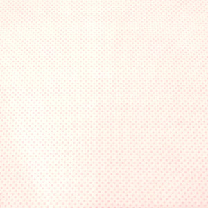 Tessuto Cotone - "Pois" Rosa Baby, Fondo Bianco